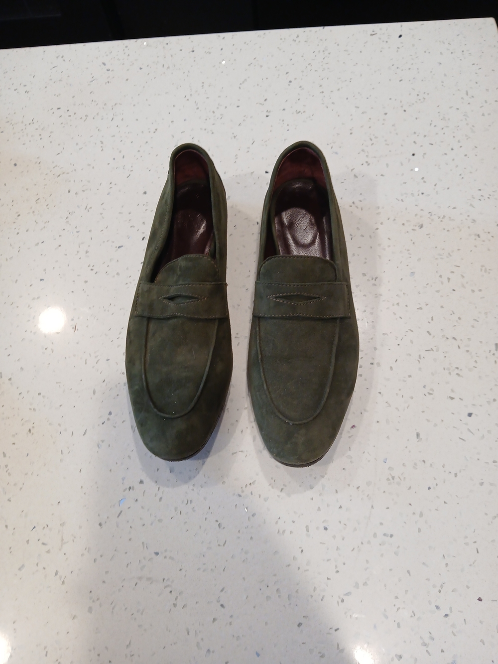 $220 Bougeotte Signature Logo Suede Loafers Women's Size: Eu 38 Made In Italy